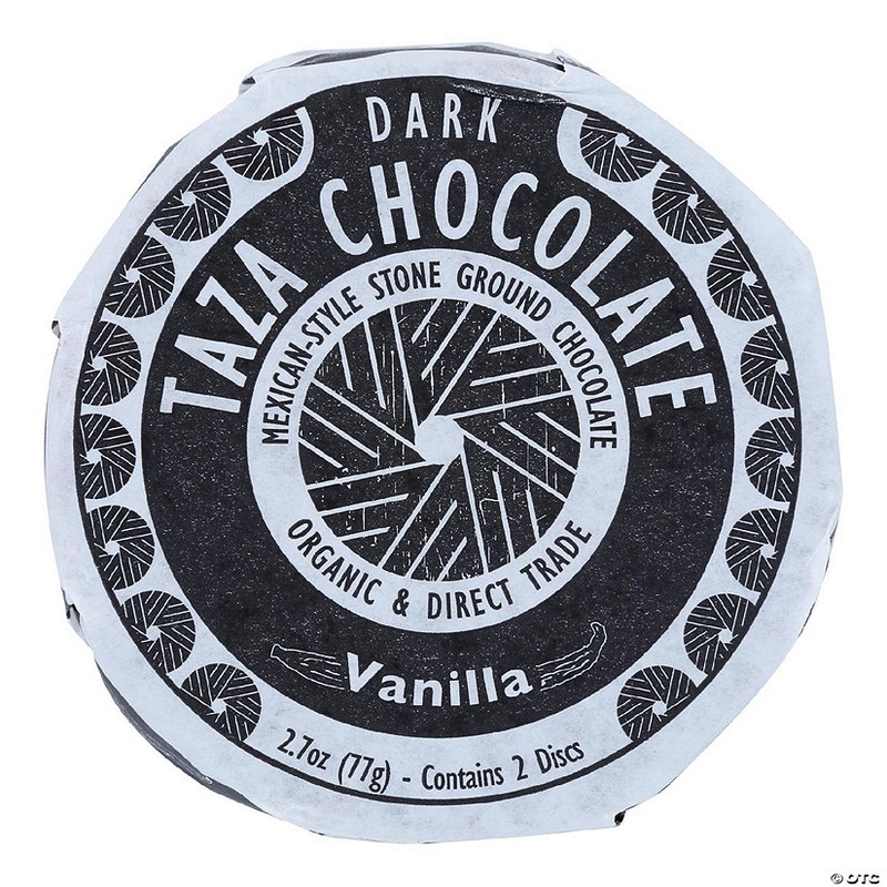 Taza Chocolate Organic Chocolate Mexicano Discs 50 Percent Dark Chocolate Vanilla 2.7 oz Pack of 12