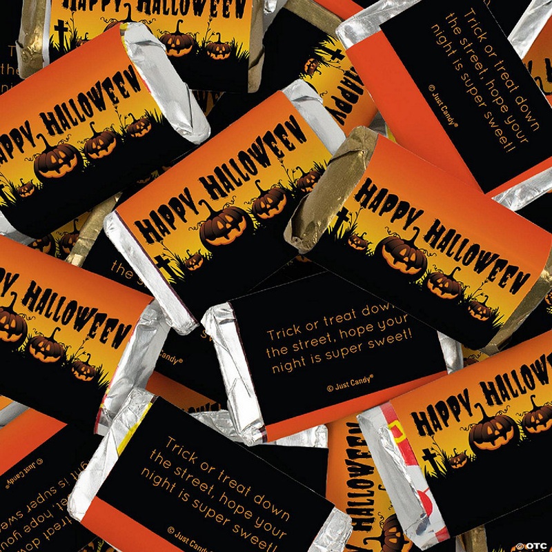 114 Pcs Halloween Candy Party Favors Hershey's Miniatures Chocolate - Pumpkins