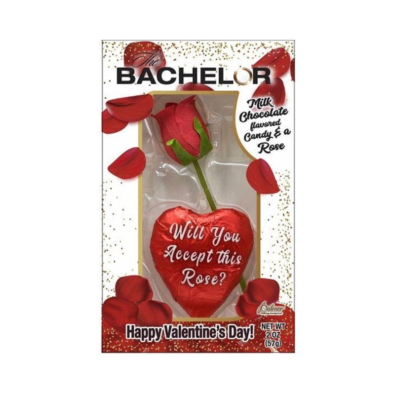 The Bachelor Rose with Chocolate Heart