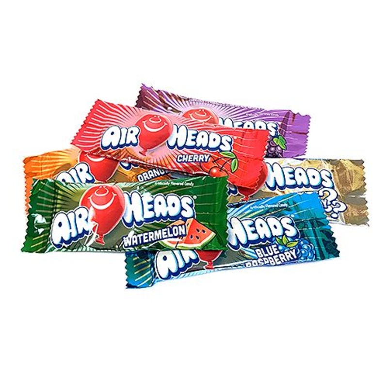 Airheads Assorted Mini Taffy Bars - 3 LB Bulk Bag