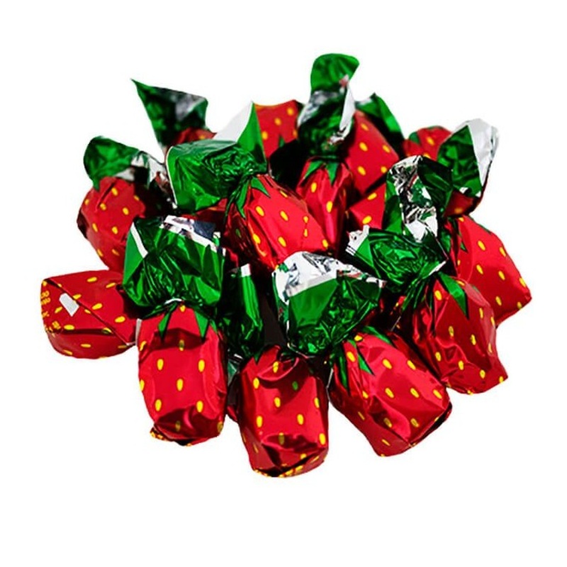 Colombina Filled Strawberry Delight Hard Candy - 5 LB Bulk Bag