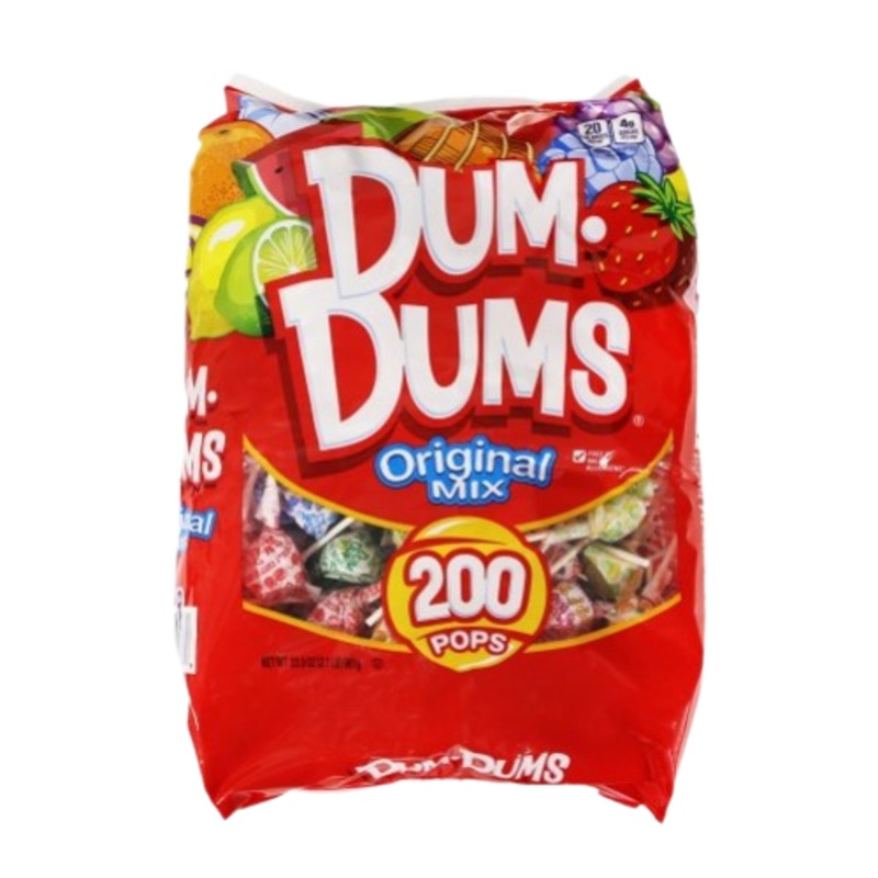 Dum Dums Original 200 Count Lollipop 33.9 oz. Bag