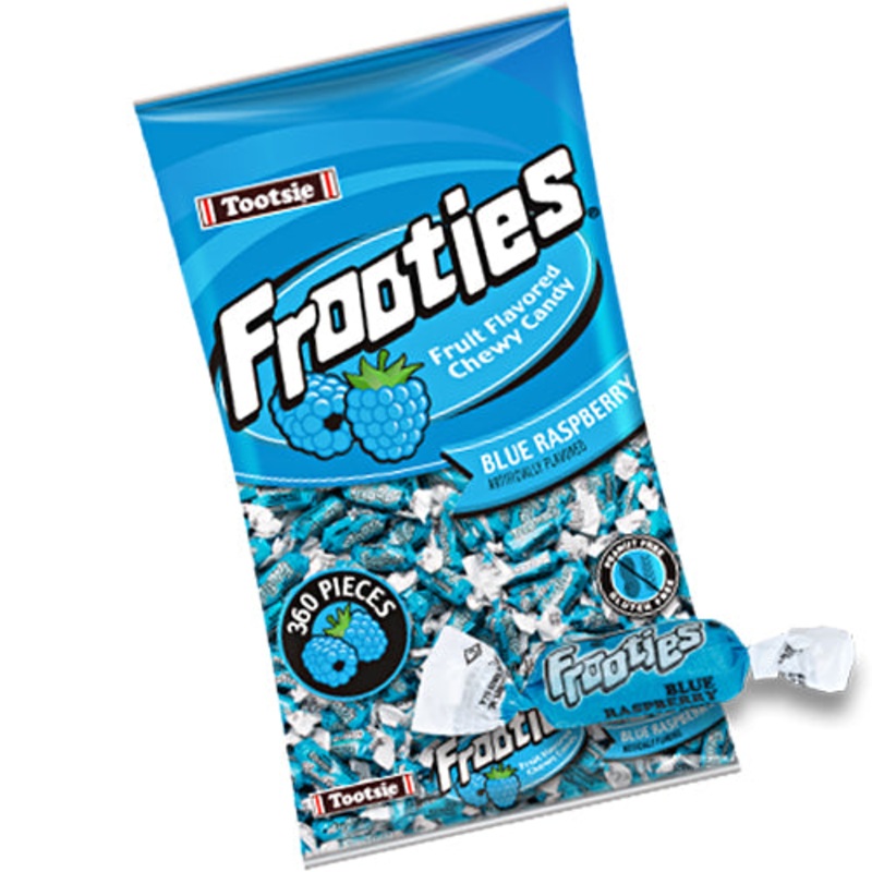 Frooties Blue Raspberry Chewy Candy - 2.42 LB Bulk Bag