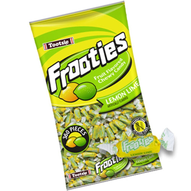 Frooties Lemon Lime Chewy Candy - 2.42 LB Bulk Bag
