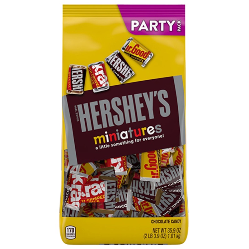 Hershey's Miniatures Candy Bars Party Pack - 35.9-oz. Bulk Bag