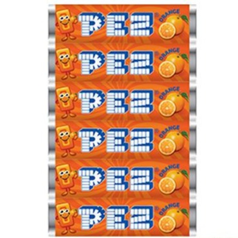 PEZ Orange Candy Refills .29 oz. - 1 LB Bulk Bag