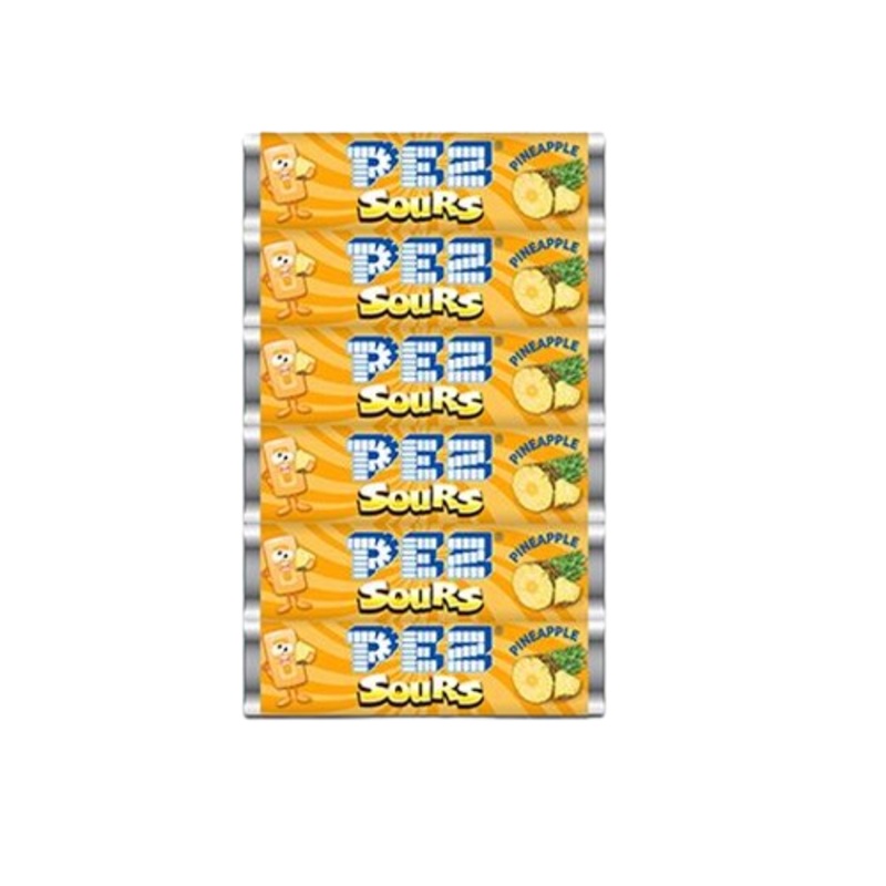 PEZ Sour Pineapple Candy Refills .29 oz. - 1 LB Bulk Bag