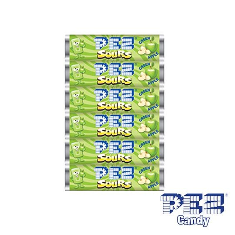 PEZ Sourz Sour Green Apple Candy Refills .29 oz. - 1 lb Bag