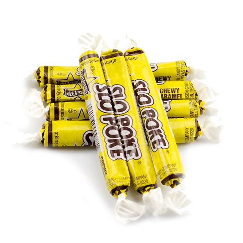 Slo Poke Chewy Caramel Candy - 3 LB Bulk Bag
