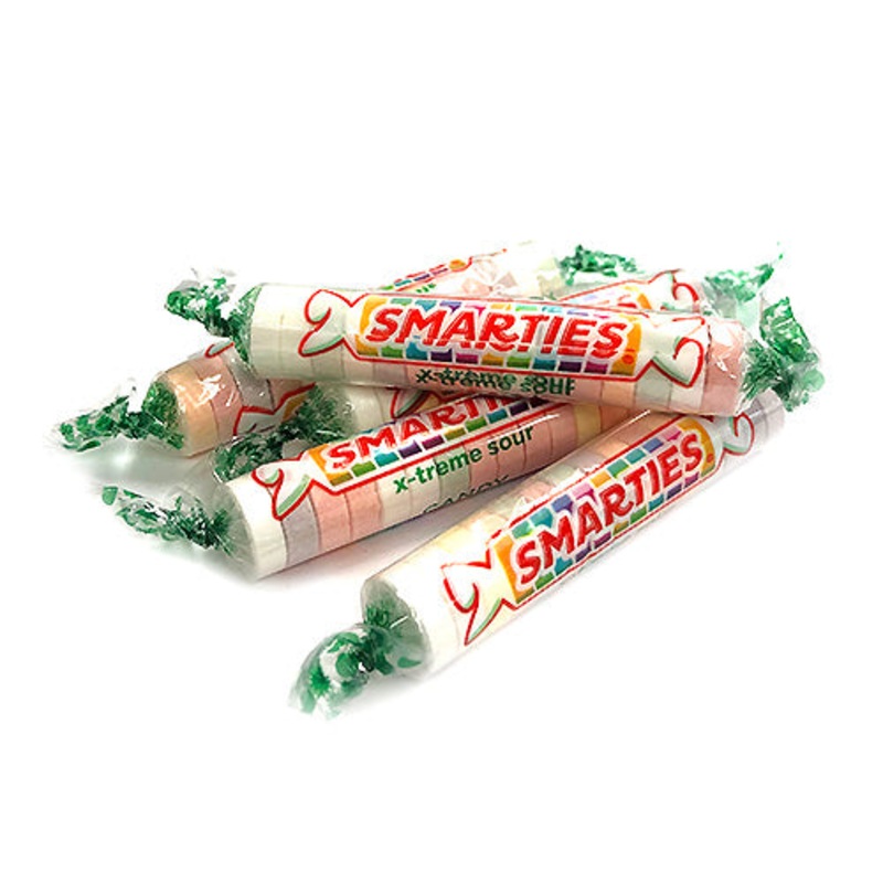 Smarties X-Treme Sour Candy Rolls - 3 LB Bulk Bag