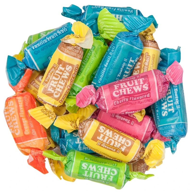 Tootsie Fruit Chew Rolls Assorted Flavors Candy - 3 LB Bulk Bag