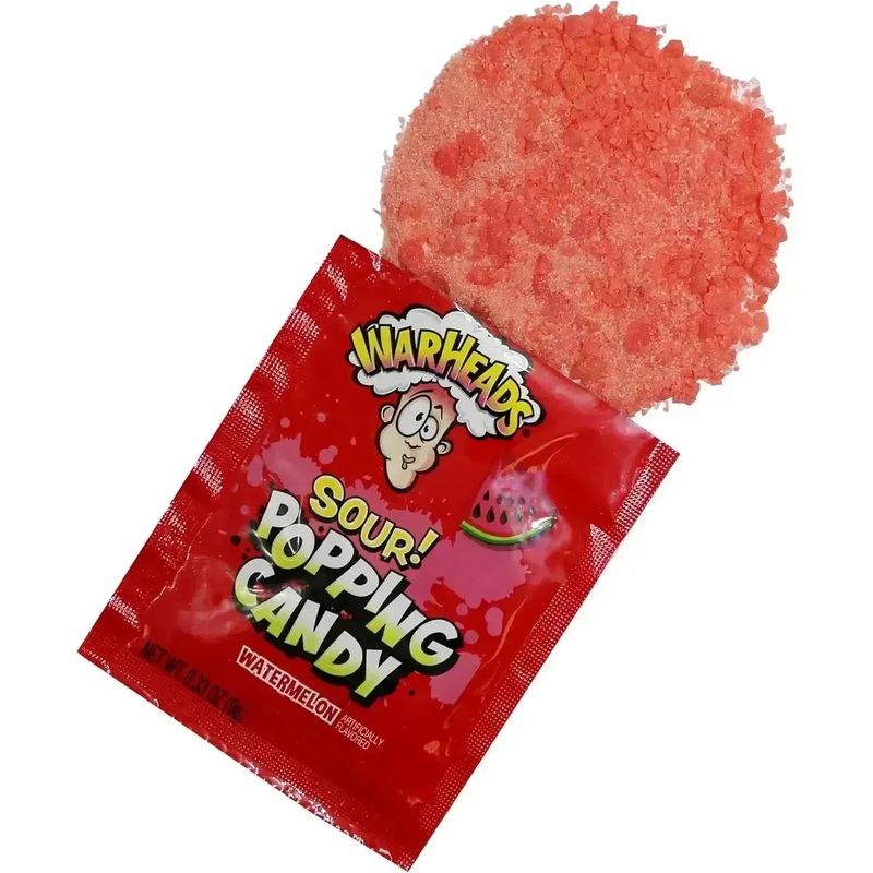 WarHeads Sour Watermelon Popping Candy: 20-Piece Display