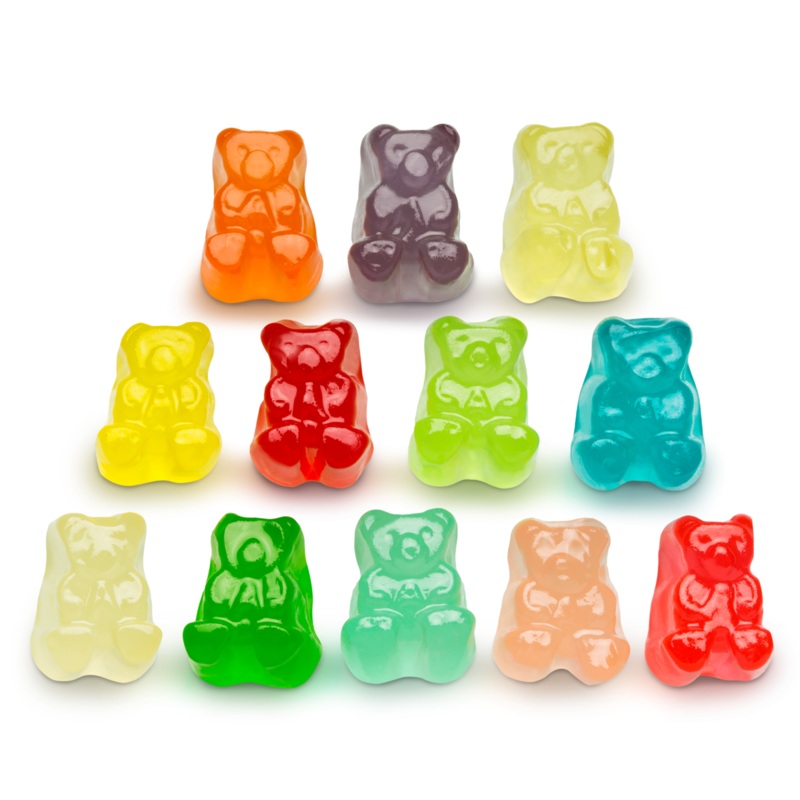 12 Flavor Gummi Bear Mini Cubs - Bulk Bags