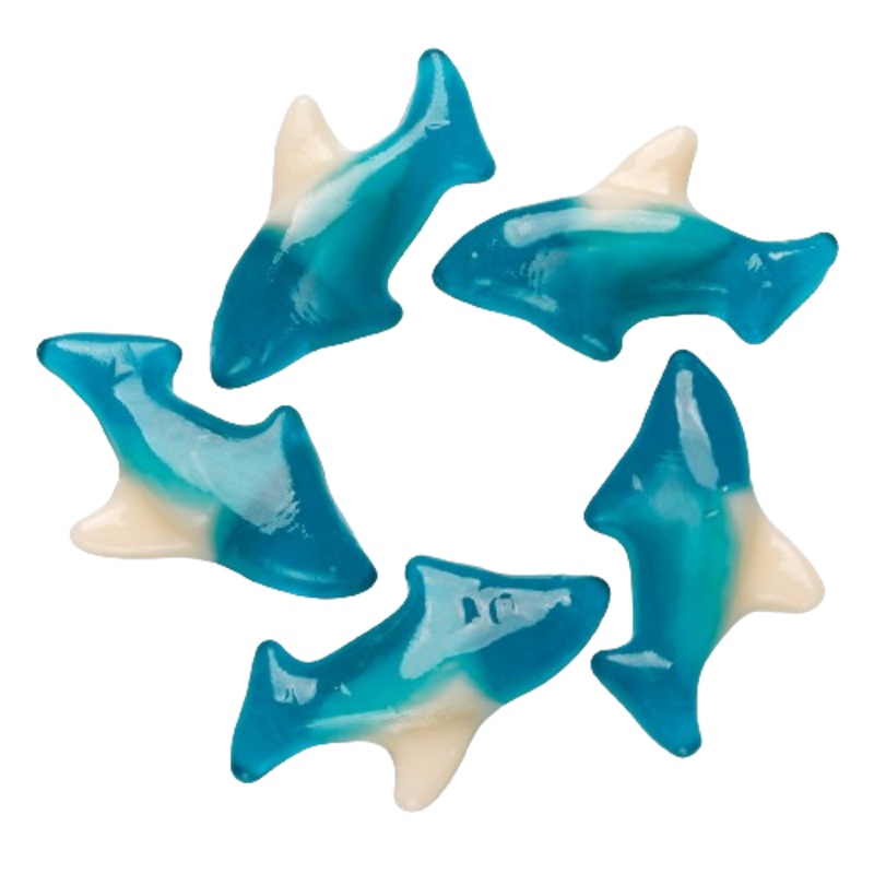 Albanese Blue Gummi Sharks Bulk Bags