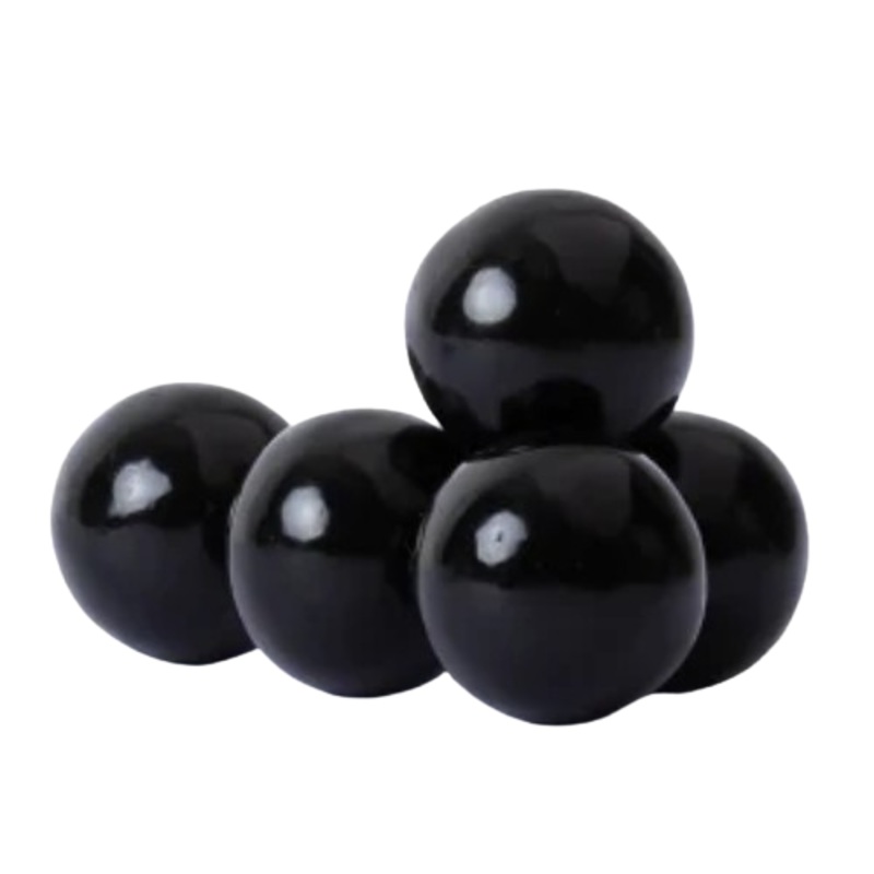 All City Candy 1" Black Gumballs Tutti Frutti 3 lb. Bulk Bag