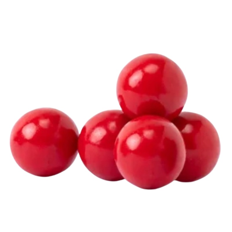 All City Candy 1" Red Gumballs Cherry 3 lb. Bulk Bag