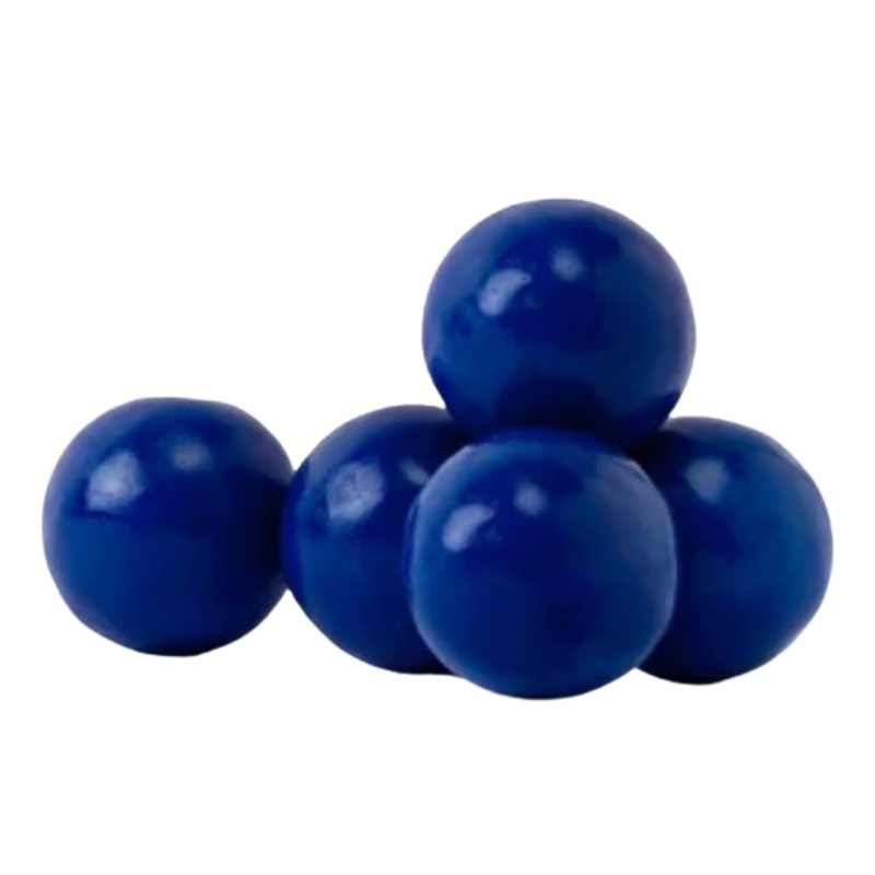 All City Candy 1" Royal Blue Gumballs Blue Raspberry 3 lb. Bulk Bag