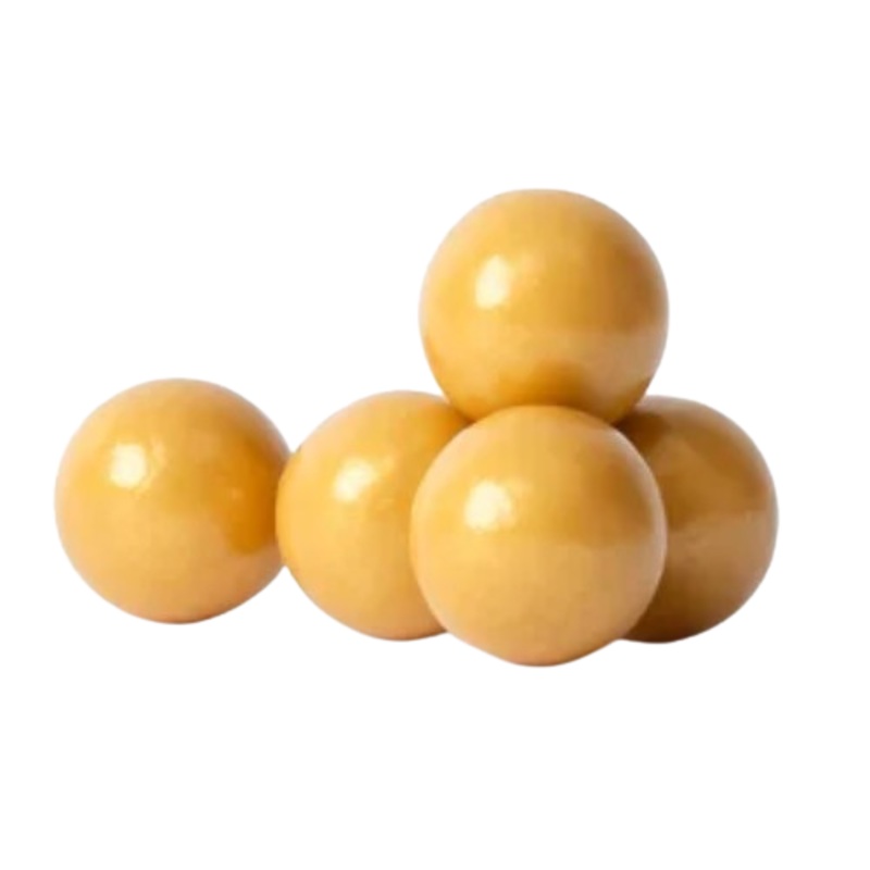 All City Candy 1" Shimmer Gold Gumballs Tutti Frutti 3 lb. Bulk Bag