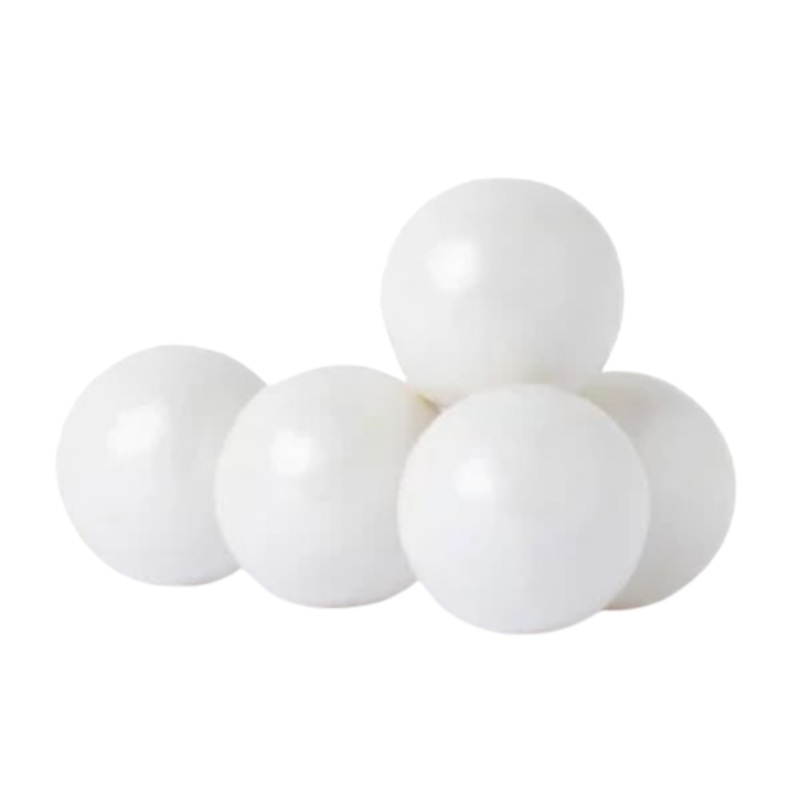 All City Candy 1" Shimmer White Gumballs Tutti Frutti 3 lb. Bulk Bag