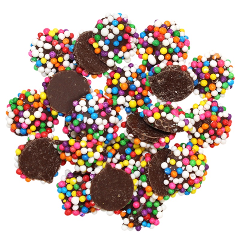 Dark Chocolate Mini Rainbow Nonpareils - Bulk Bags