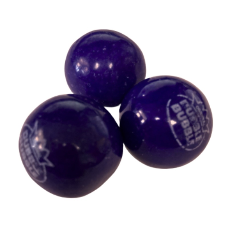 Dubble Bubble Grape Gum Balls 3 lb. Bulk Bag