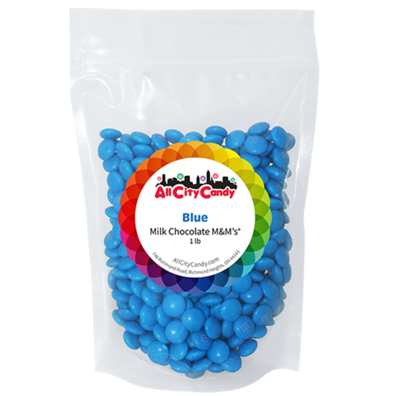 M&M Milk Chocolate Blue 1 lb. Bulk Bag