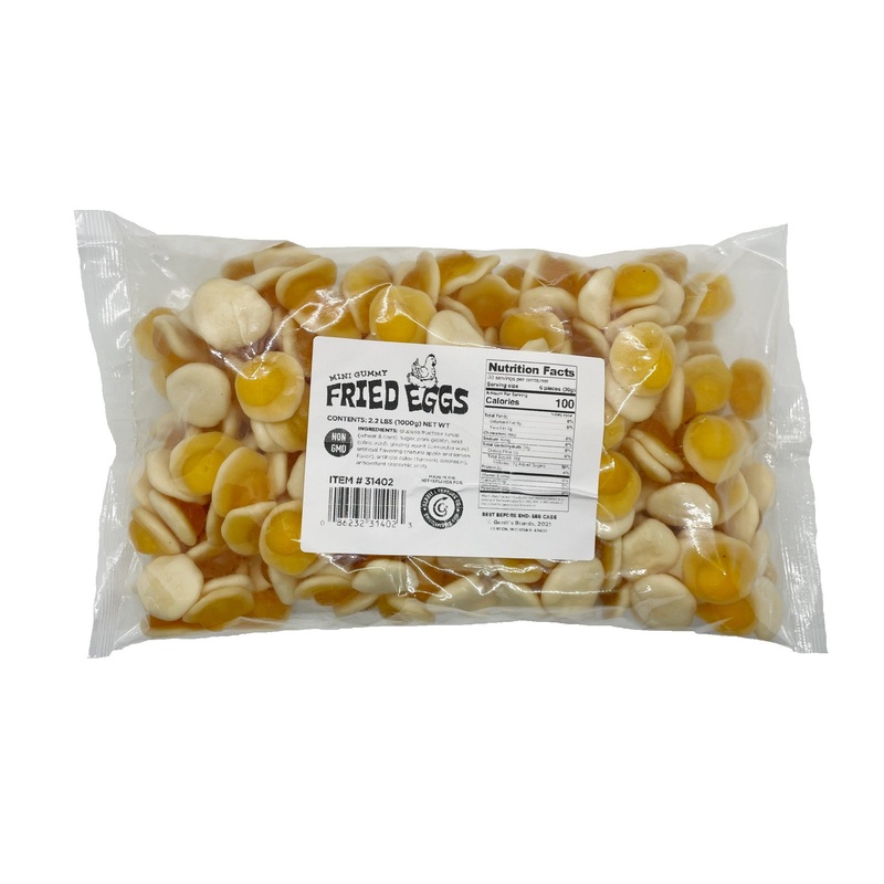 Mini Gummy Fried Eggs 2.2 lb. Bulk Bag