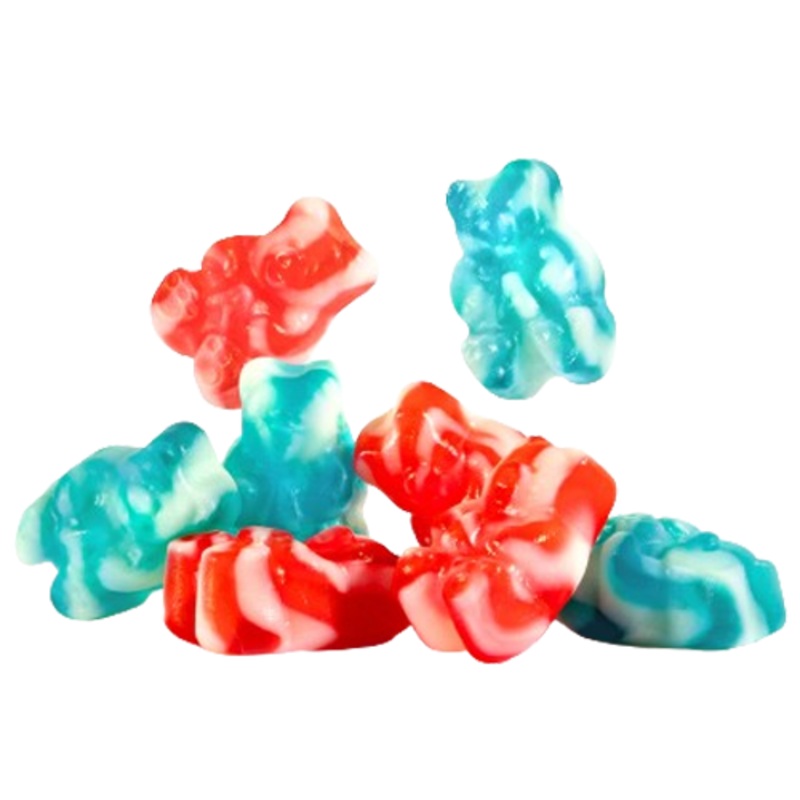 Peace Gummy Bears Red White and Blue Bulk
