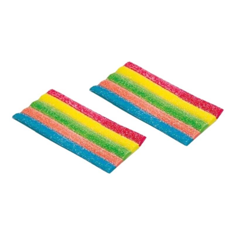 Vidal Gummi Sour Rainbow Belt Bites Bulk Bag