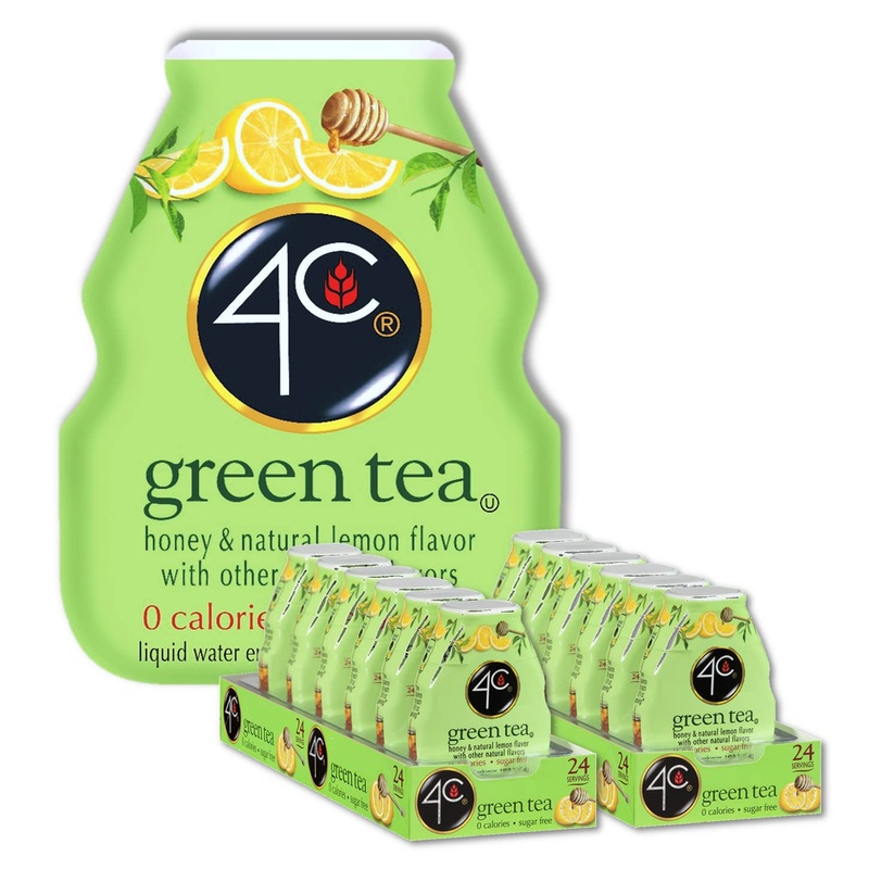 4C Sugar Free A Liquid Water Enhancer 12 Pack, Premium Natural Flavors, 0 Calories (Green Tea, 1.62 Ounce (Pack Of 12))
