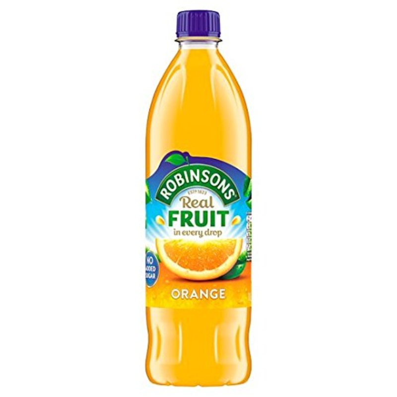 Bluerite Robinsons Orange No Added Sugar 1L (Pack Of 4)
