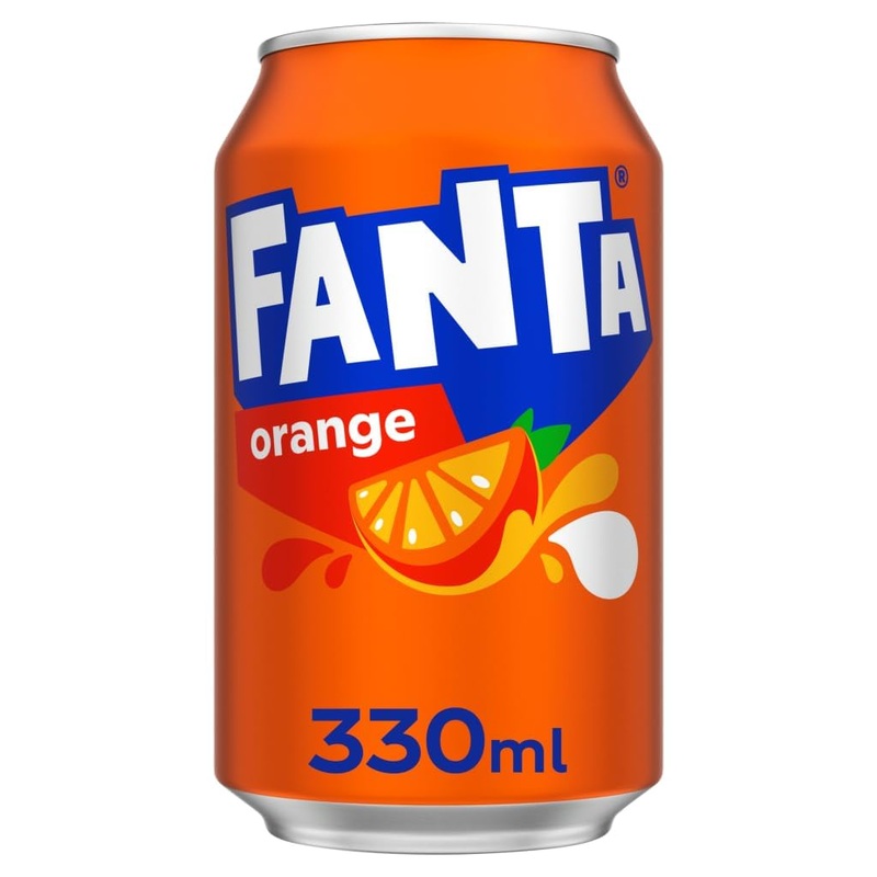 European Fanta Orange Soda 6-Pack Of Cans 6 X 330 Ml