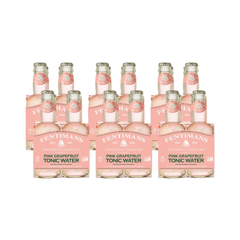 Fentimans Sparkling Pink Grapefruit Tonic Water - Grapefruit Sparkling Water, Craft Soda, Mixer, All Natural Ingredients, Botani