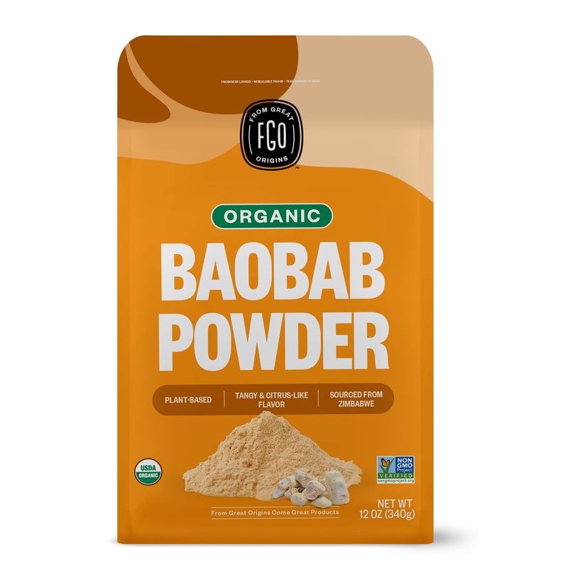 Fgo Organic Baobab Powder, From Zimbabwe, 12Oz (Pack Of 1)