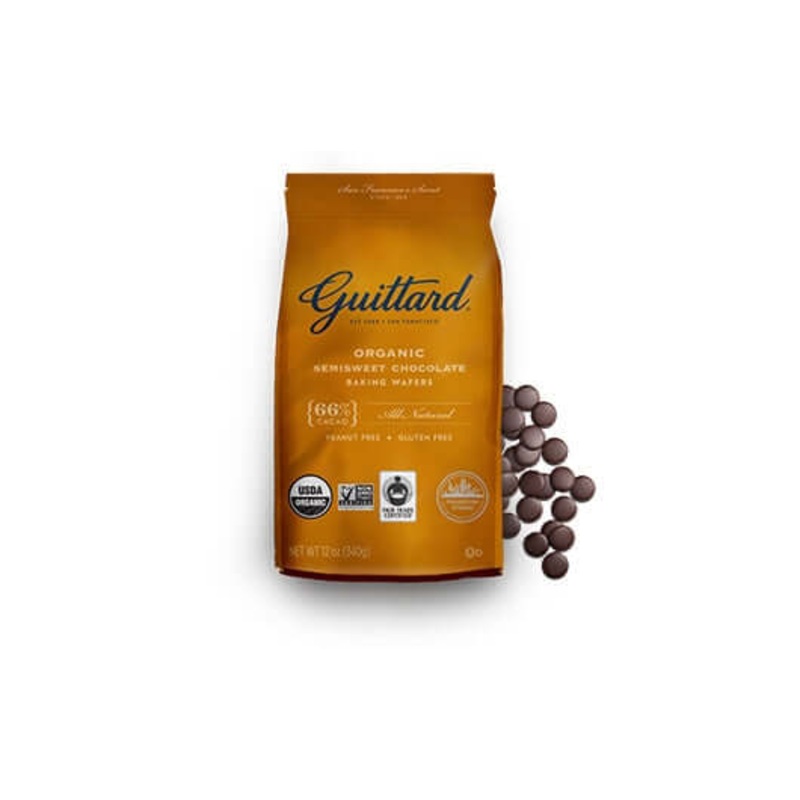 Guittard 66% Organique Bittersweet Dark Chocolate Wafer 25lb