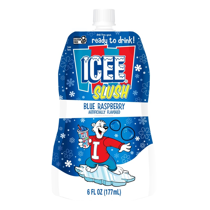 Icee Slush Frozen Fruit Drink Pouches - Just Freeze & Squeeze For Instant Slushy Maker, Great For Birthday Party, Lunchbox, No I
