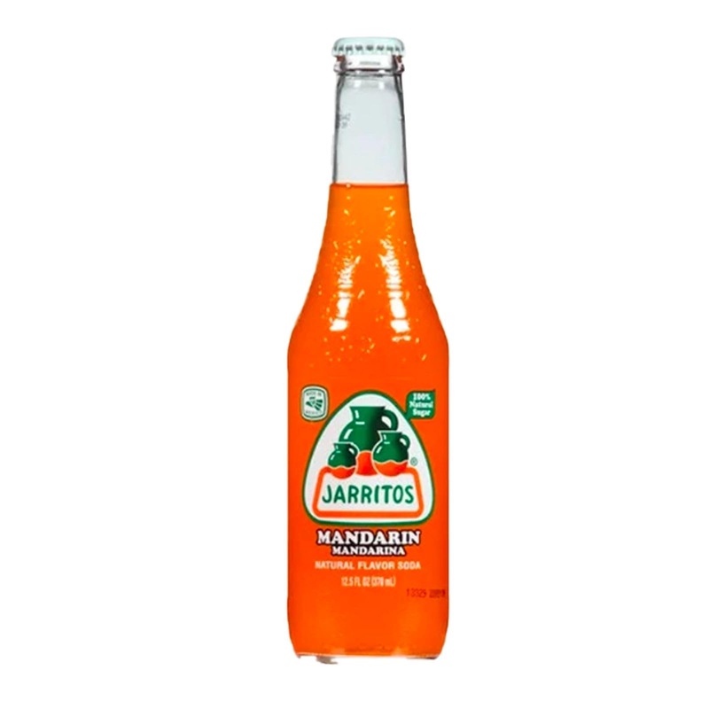 Jarritos Mandarin Mexican Soft Drink 12 Fl Oz Glass Bottles 12 Pack