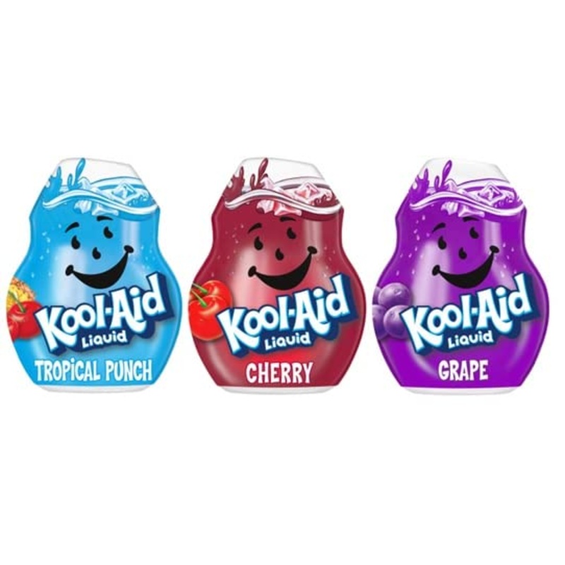 Kool Aid - Bundled Savings 3-Pack - Liquid Drops For Water Flavoring (Assorted Flavors)