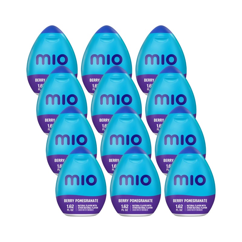 Mio Liquid Water Enhancer, Berry Pomegranate, 1.62 Fl Oz, 12-Pack - Flavorful Hydration Boost for Water, Low-Calorie Drink Mix