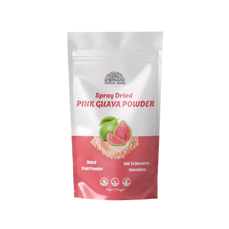 Pink Guava Powder 114 G | Instant Drink Mix Guava Powder For Juice, Cake | Gluten-Free, Natural, No Preservatives