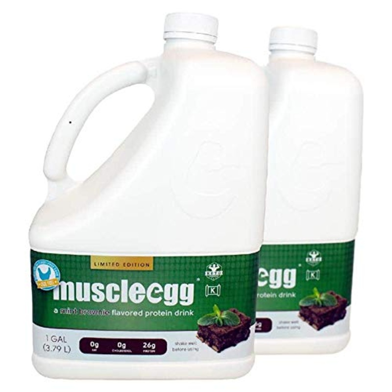 2 Gallons Mint Brownie Muscleegg Liquid Egg Whites (Cage-Free)