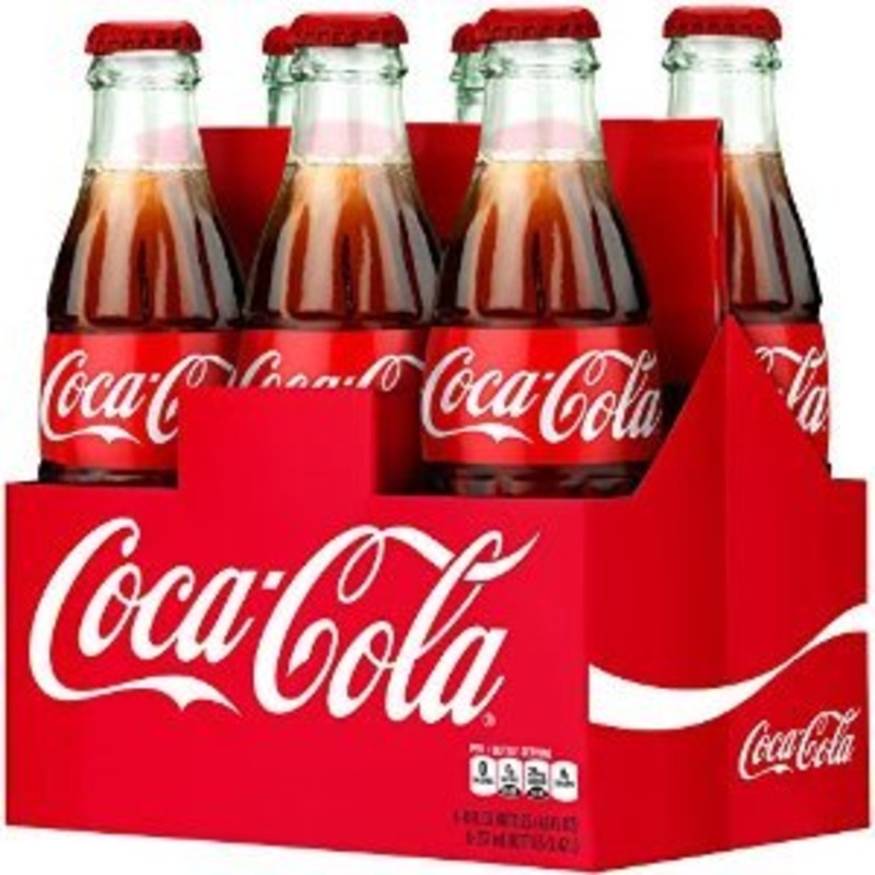 Coca-Cola Classic 8Oz Glass Bottles 4-6 Packs (24 Bottles) Coke
