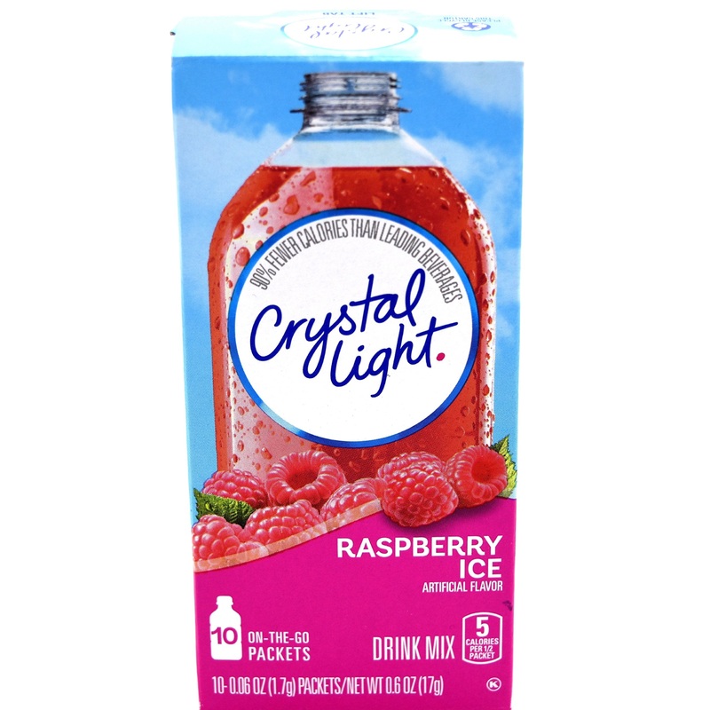 Crystal Light On The Go Raspberry Ice Drink Mix, 10-Packet Box (Pack Of 6)