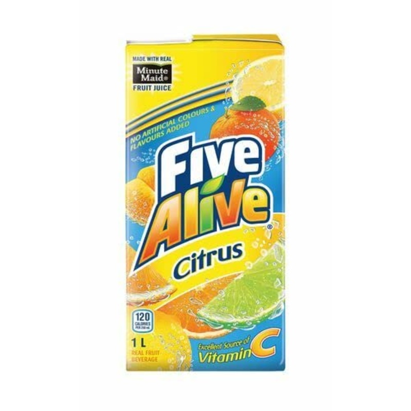 Five Alive Citrus, 1 Litre/2.2Lbs, Juice Box, {Imported From Canada}