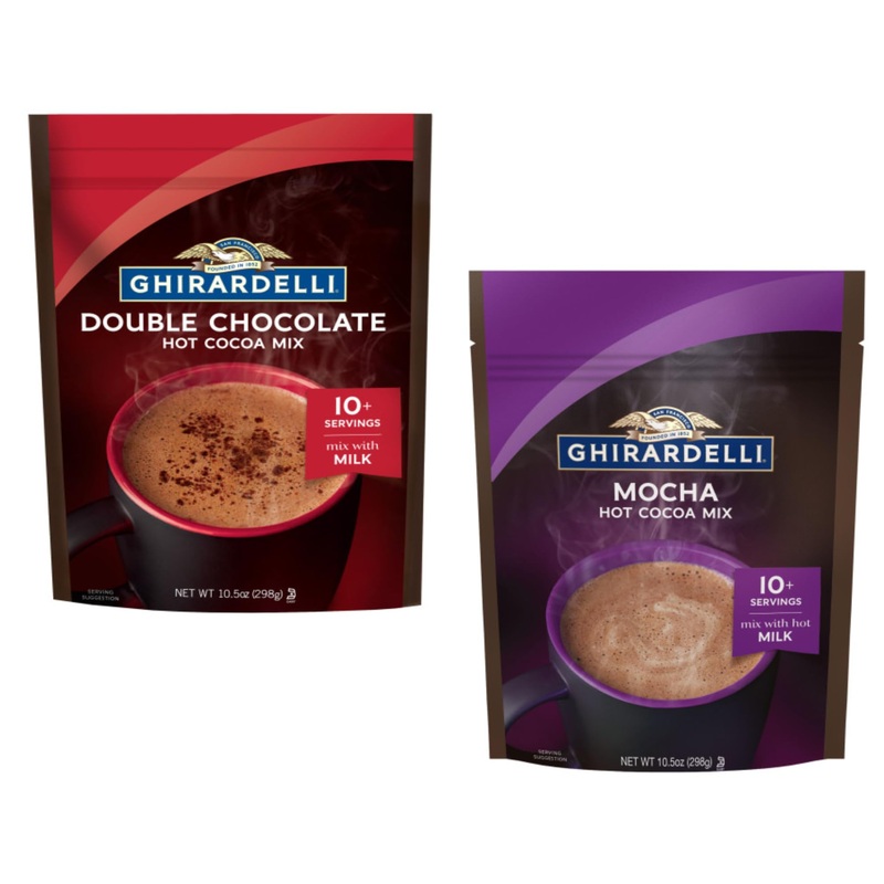 Ghirardelli Hot Chocolate Variety Pack - Cocoa Mix Bags - Over 20 Servings Total - Pack Of 2 - One Bag Of Mocha Hot Cocoa Mix An