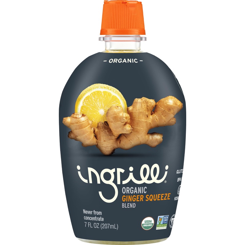 Ingrilli Organic Ginger Squeeze Blend, 7 Fl Oz Bottle (3 Count)