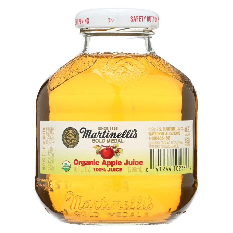 Martinelli'S Organic Juice - Apple - Case Of 12 - 10 Oz.