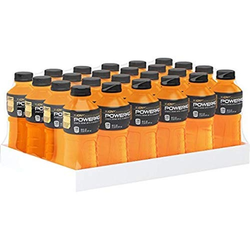 Powerade, Electrolyte Enhanced Sports Drinks W/ Vitamins, Orange, 20 Fl Oz, 24 Pack
