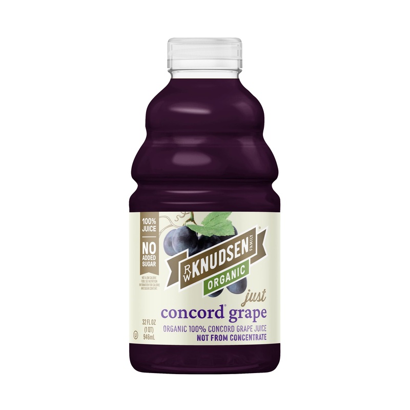 R.W. Knudsen Organic Just Concord Grape Juice, 32 Fl Oz (Pack Of 1)