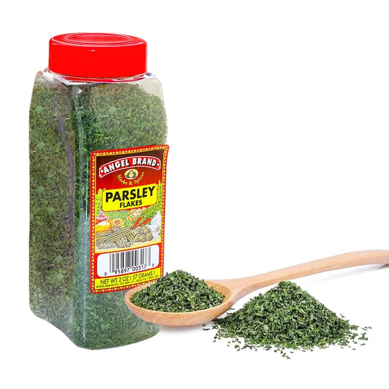 Angel Brand Parsley Flakes 2 Oz Bottle - Premium Dried Parsley Seasoning For Cooking, Garnishing, And Flavoring - Fresh Taste An